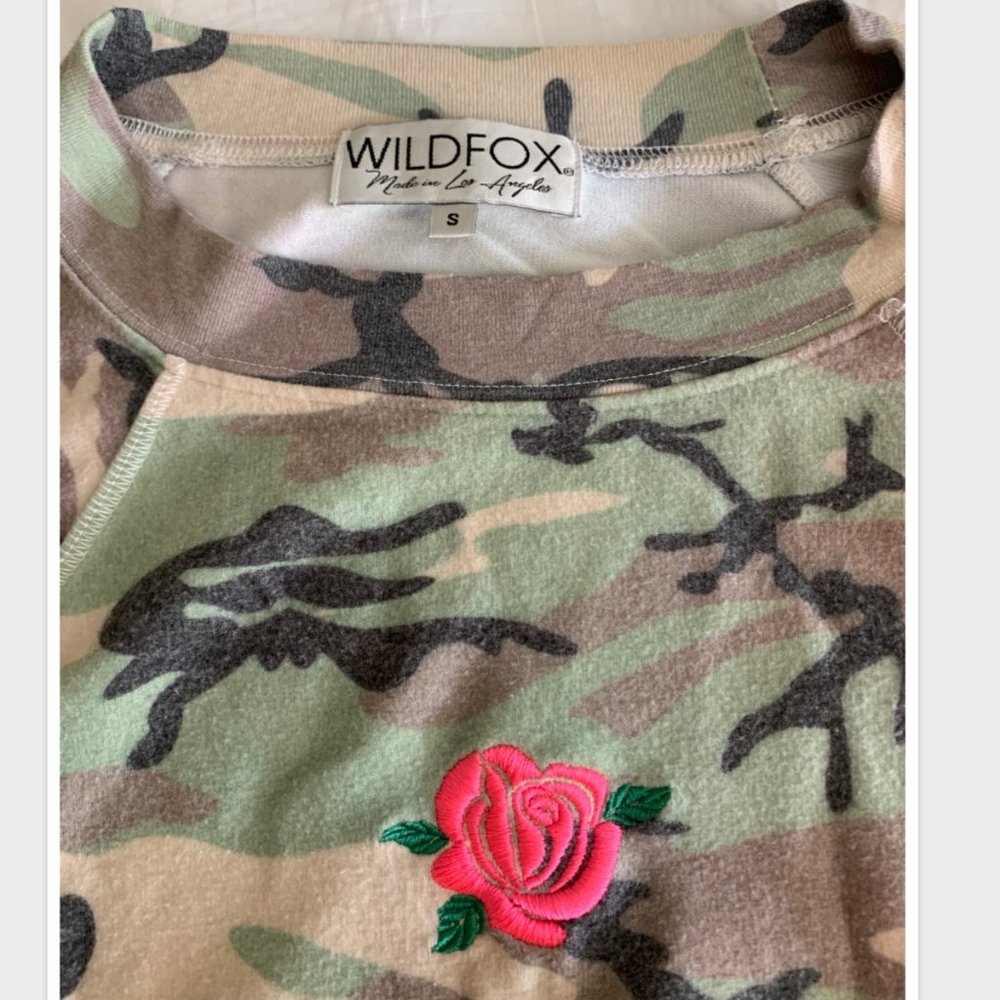 Wildfox sweatshirt Camo